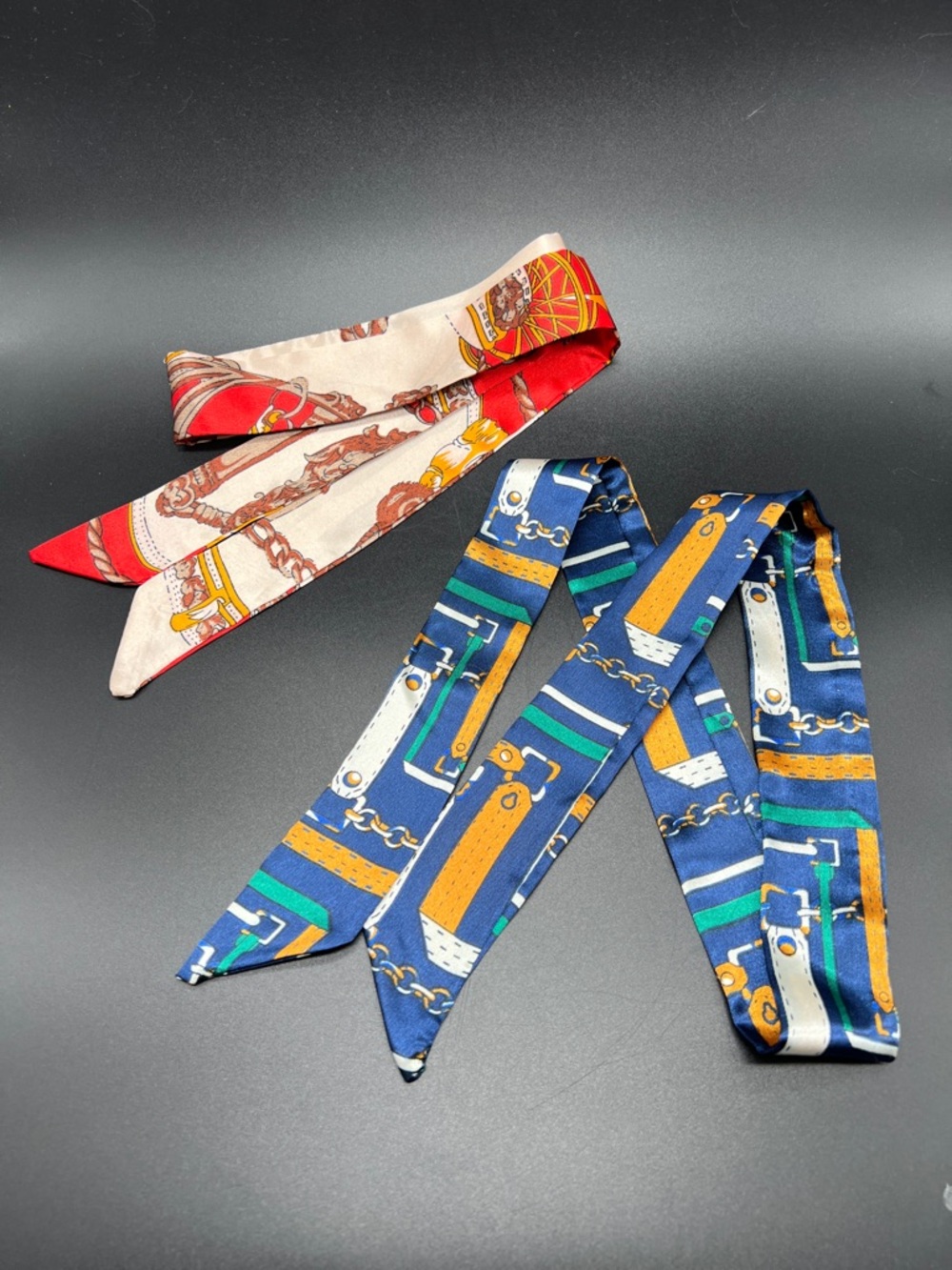 Bag Hair Scarf Twilly - Pick Your Favorite - Nautical Baroque Equestrian Themes
